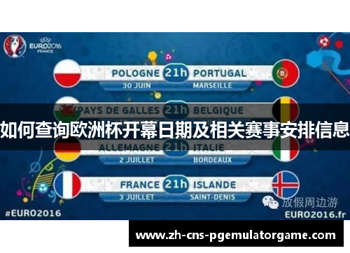 如何查询欧洲杯开幕日期及相关赛事安排信息