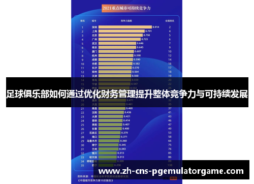 足球俱乐部如何通过优化财务管理提升整体竞争力与可持续发展